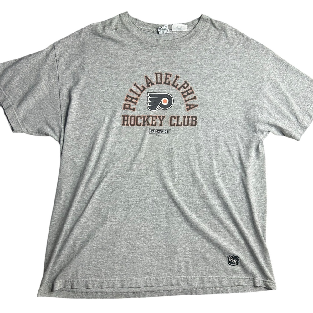 CCM Philadelphia Flyers T-Shirt Gray XXL – NHL Hockey Tee‎ – Retro Style